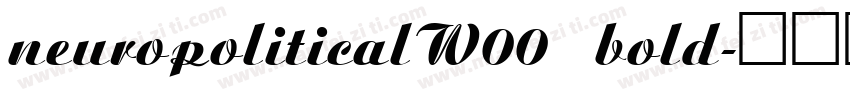 neuropoliticalW00 bold字体转换